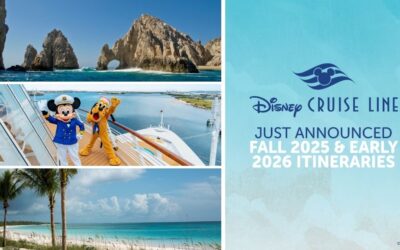 Les itinéraire de la Disney Cruise Line Automne 2025 et Hiver 2025 sont bientôt disponible!